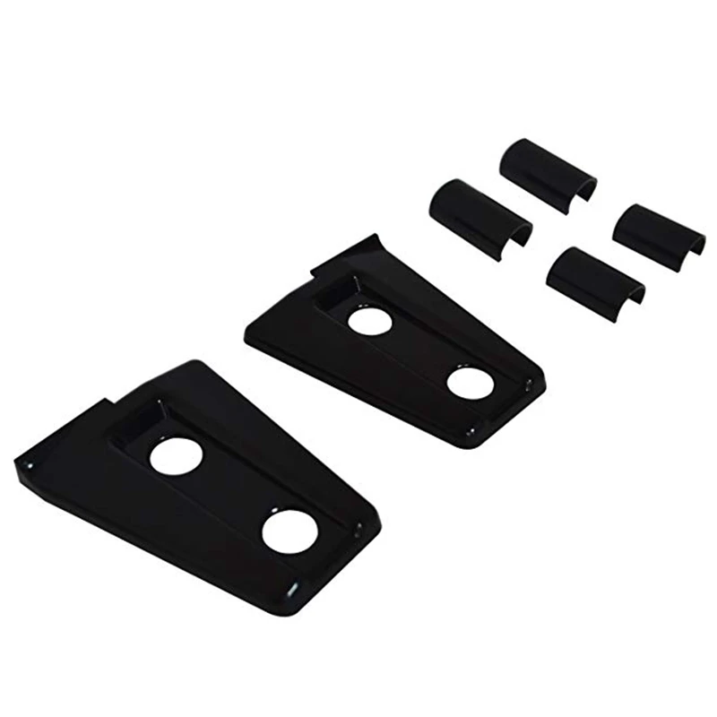 8 шт. ABS черные дверные шарнирные крышки отделка для 2007- Jeep Wrangler JK JKU 4D