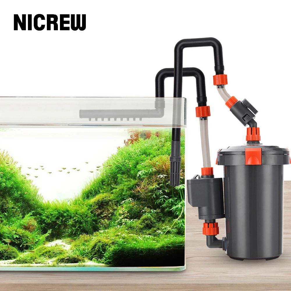 NICREWAquariumExternalFiltersUltraQuietPumpAquariumFilter