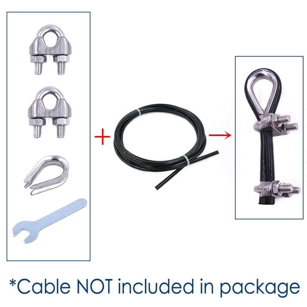 Gym Wire Rope Cable Components for Home Gym Cable Machine Accessories Ball Stopper Replacement Fitness Exercise Attachment 5