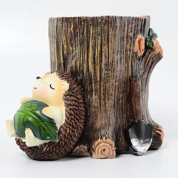 

Pen Pencil Holder Cup Cute Hedgehog Desk Organizer Container Stationery Storage for Home Office GY88