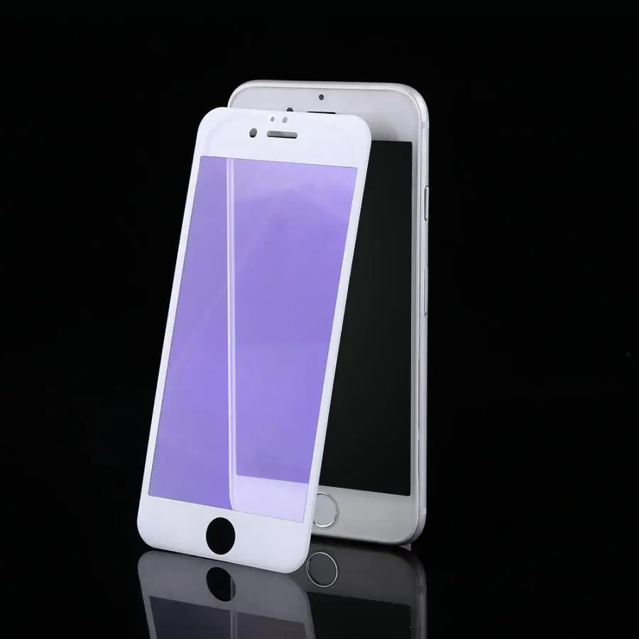 

Glass Touch Screen phone Screen Protector Tempered Glass Protective Film Cover For 6/6s (White-Anti Blue Ray)