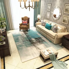 Современный простой художественный ковер с абстрактными чернилами для гостиной, чайный столик, спальня, покрытый ковром, нордический прямоугольник