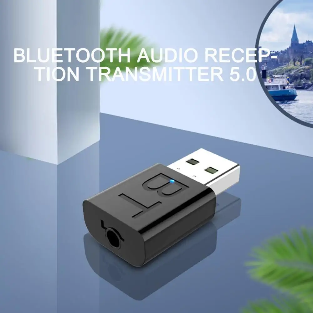 USB Bluetooth 5 0 передатчик приемник беспроводной аудио 10 м порт адаптер прямая