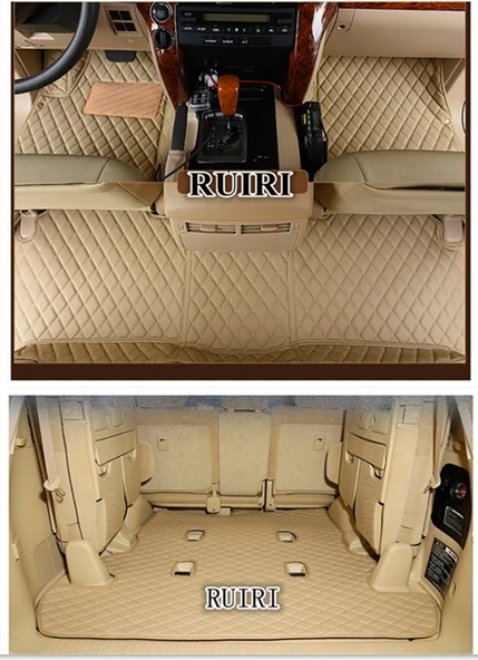 Специальные автомобильные коврики + коврик для багажника Toyota Land Cruiser 200 7 сидений