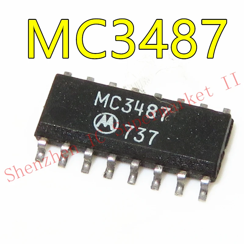 1 шт./лот MC3487DR MC3487 SOP-16 Четырехместный Дифференциальный Линейный драйвер |