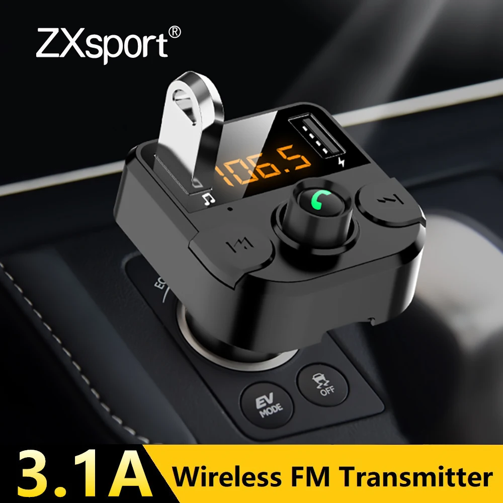 

Car Fm transmitter Bluetooth 5.0 Car Mp3 Player Modulator Adapter For Hyundai Tucson 2017 Ix25 Creta Kona IX35 Solaris Accent