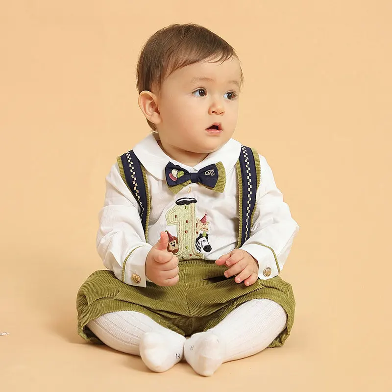 INS Spring New Spanish Children's Clothing Boys Quality Christmas Long-Sleeved Corduroy Birthday Wedding Gentleman Clothes | Детская