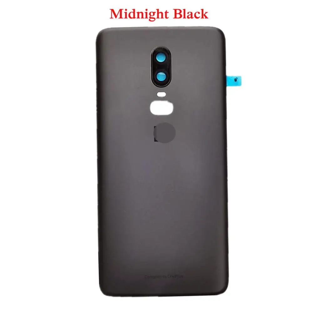 6,2" для Oneplus 6 1+ 6 A6000 A6003 задняя дверь корпус крышка батареи - Цвет: Midnight Black Orig