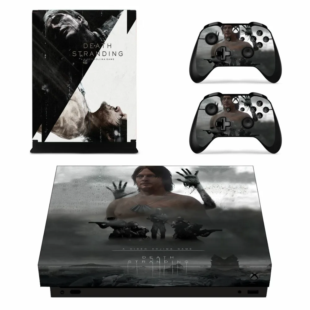 Наклейка на кожу для Xbox One X консоль и 2 контроллера для Xbox One X виниловая наклейка