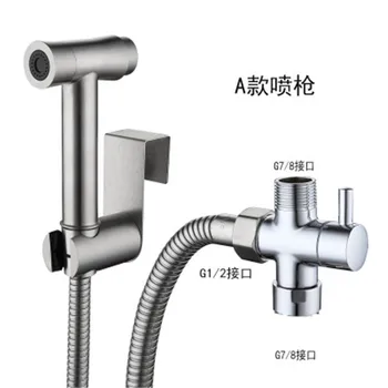 

Handheld Toilet bidet sprayer set Kit 304 Stainless Steel Hand Bidet faucet for Bathroom hand sprayer shower head self cleaning