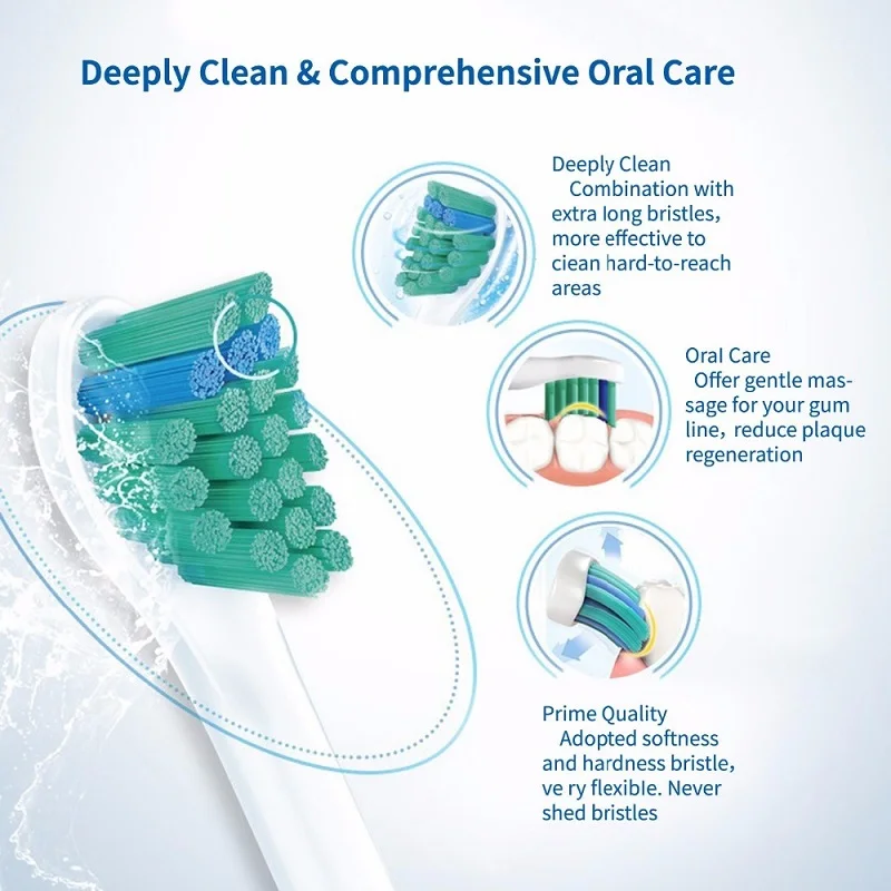 4 шт Детские сменные насадки для зубных щеток для Philips Sonicare для детей proresyota DiamondClean щетка с мягкой щетиной HX6024