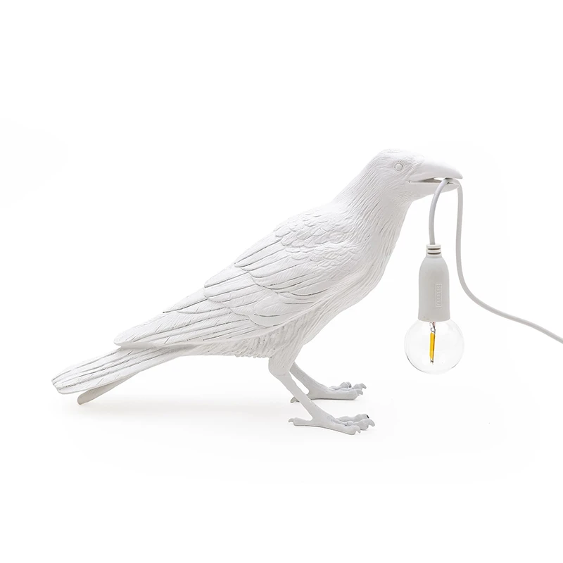Лампа в скандинавском стиле с птицами, настенная лампа из смолы для гостиной, ресторана, настенный светильник, современный декор в виде животных, Светильники для спальни, прикроватный USB светильник ing