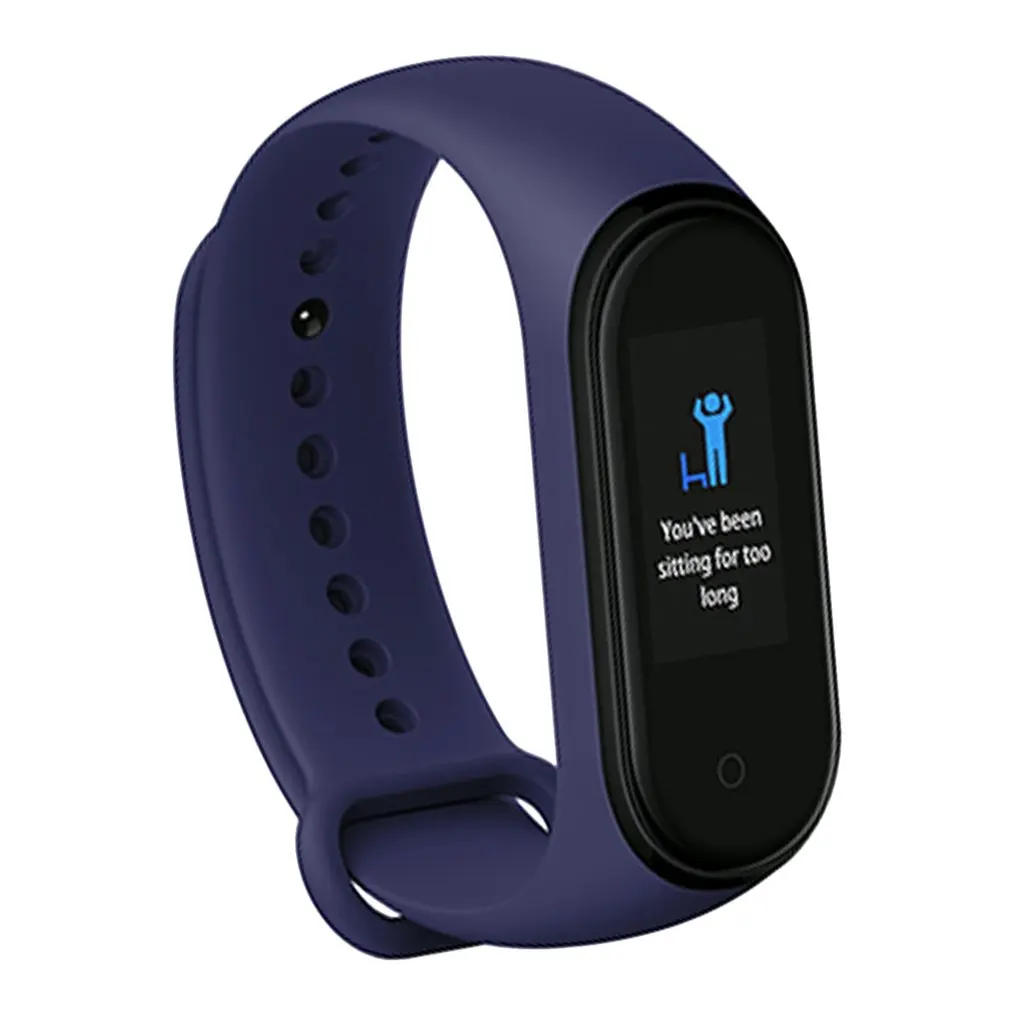 Original Xiaomi Mi Band 4 Smart Miband 3 Color Screen Bracelet Heart Rate Fitness Tracker Bluetooth5.0 Waterproof Band4 drop shi - Цвет: Blue