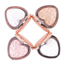 4 цвета Пудра для макияжа лица в форме сердца блестящая пудра жемчужная восстанавливающая пудра перламутровая пудра