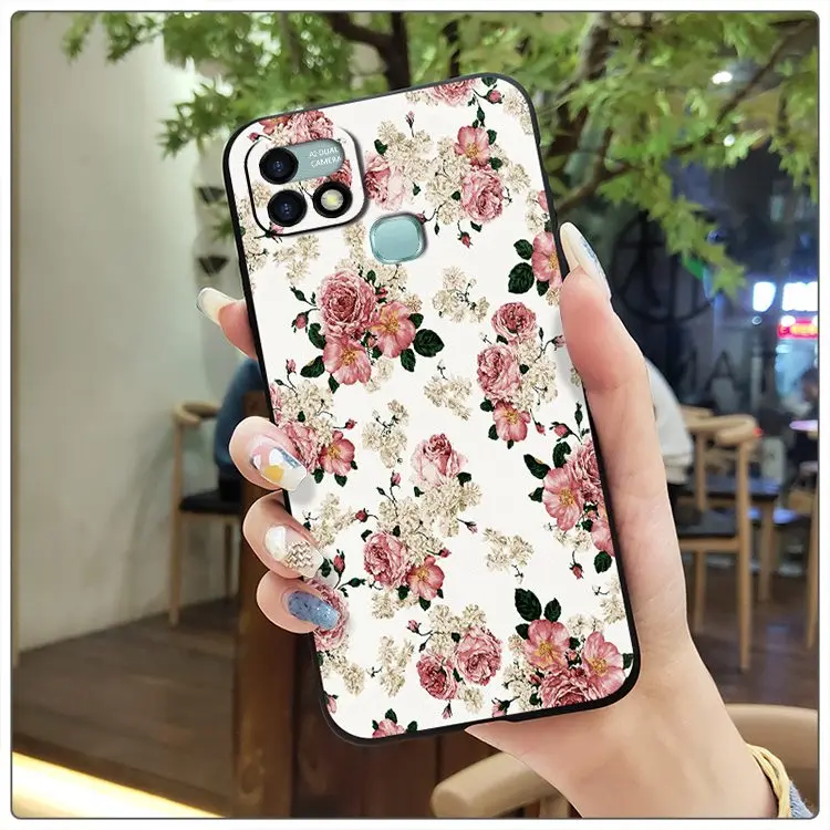 wallet cases Soft Durable Phone Case For infinix X659B/HOT 10i New Fashion Design Back Cover Cartoon Anti-dust flip cases