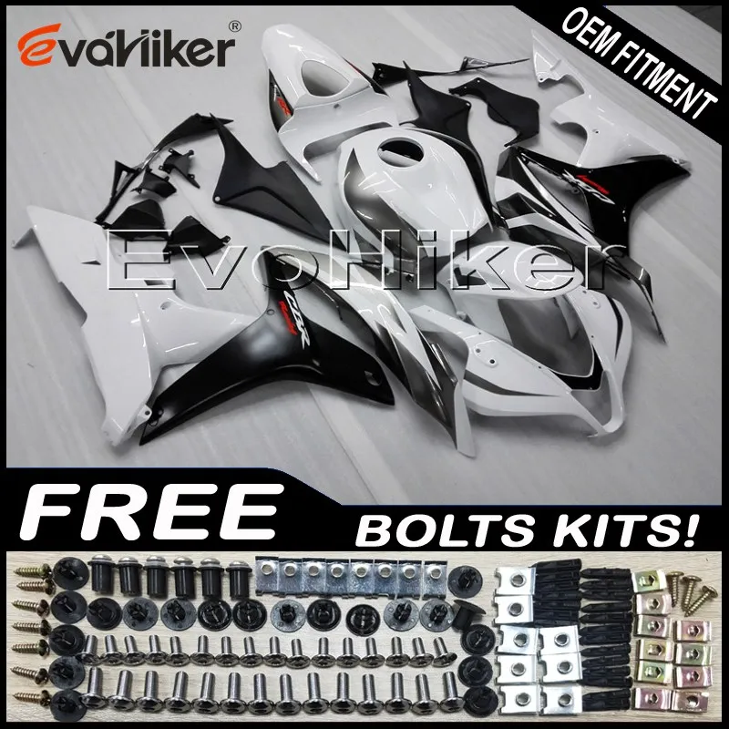 Пользовательский мотоциклетный пластиковый чехол для CBR600RR 2007-2008 F5 07 08 ABS обтекатель мотоциклетные панели литьевая форма черный белый+ подарки