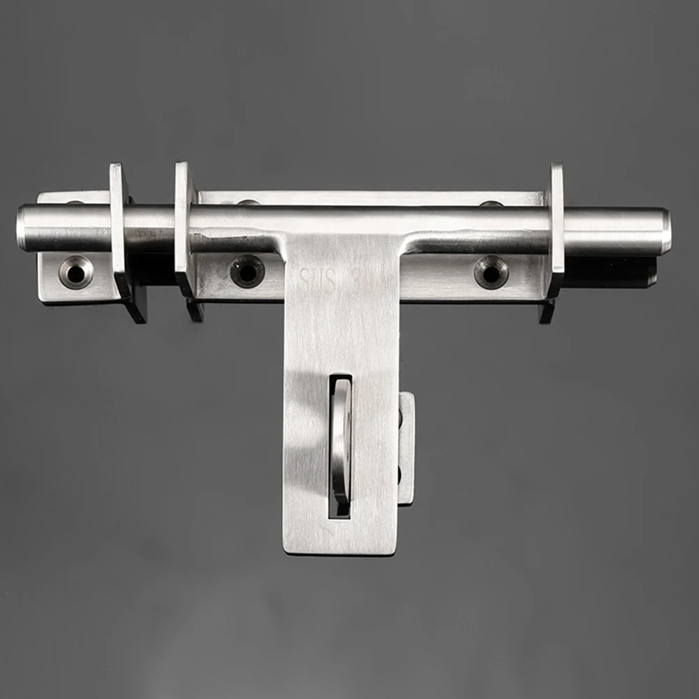 

Safety Lock Padlock Hole Hardware Tools Home Solid Hasp 304 Stainless Steel Gate Latch Heavy Duty Window Sliding Bolt Rust-proof