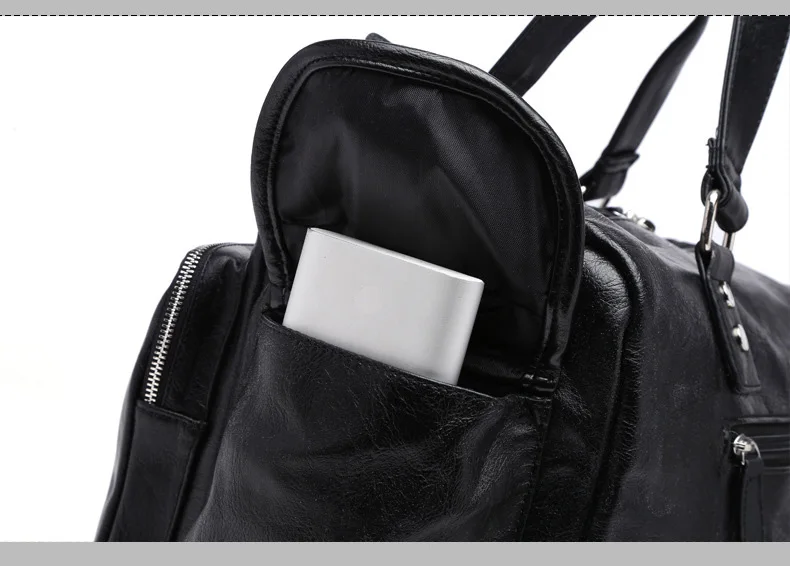 Модная мужская дорожная сумка из искусственной кожи, Большая вместительная спортивная сумка для спортзала, сумка-тоут для путешествий, спортивная сумка для мужчин B249