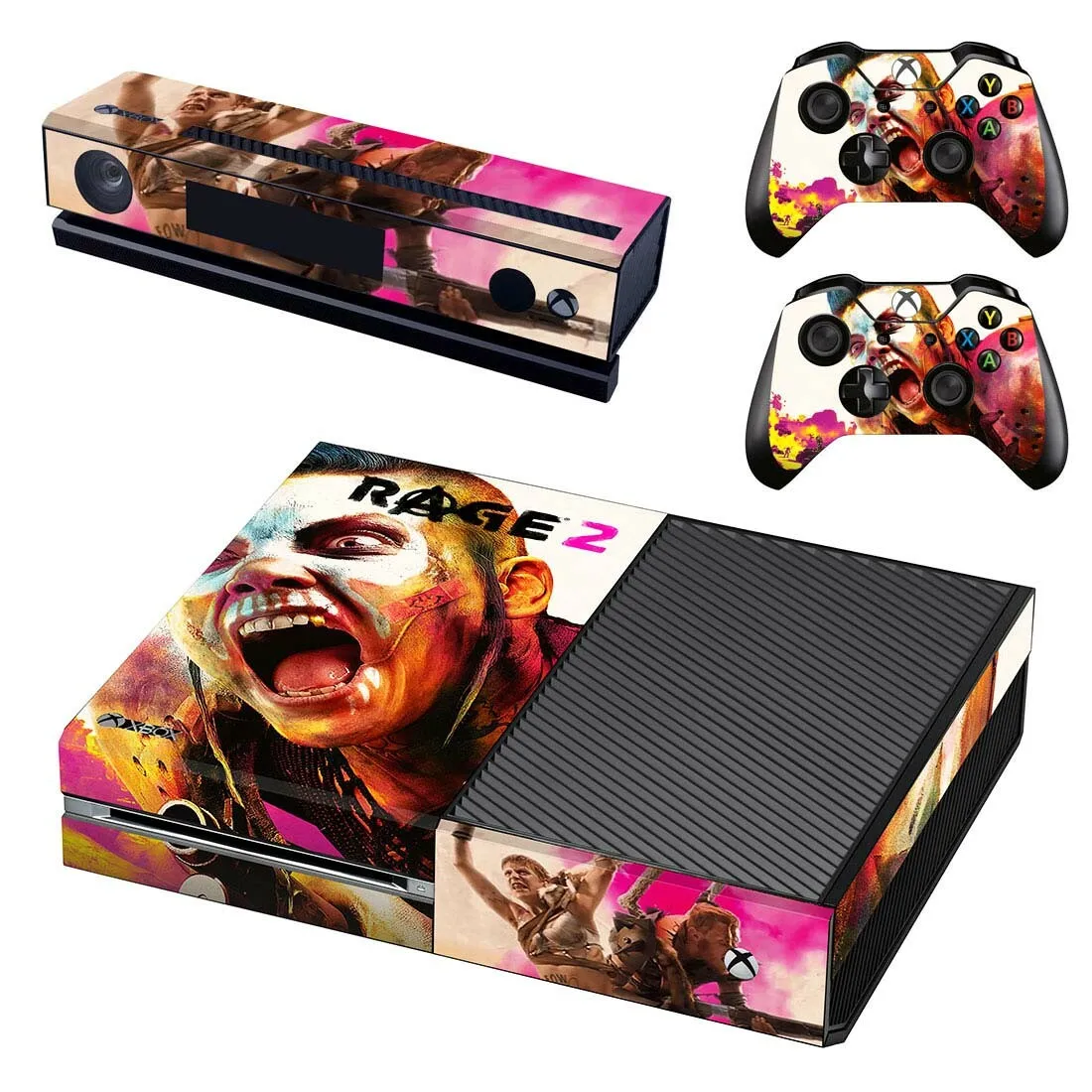 Игра Rage 2 Кожа Наклейка Обложка для Xbox One консоль& Kinect& 2 контроллеры для Xbox One Кожа Наклейка Винил