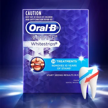 

Oral B Teeth Whitestrip 3D White Remove Stain Deantal Whiten Teeth 28 Streatments in One Box Fast Whiten Teeth