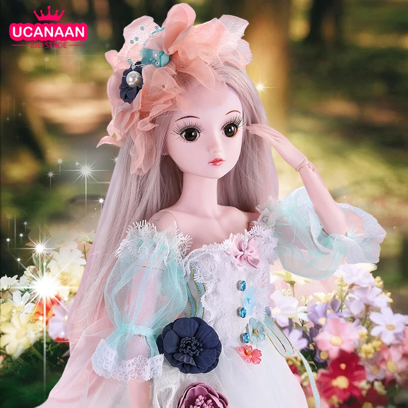 UCanaan/23 6 ''BJD кукла 19 Шаровые опоры куклы с одеждой наряд обувь парик Макияж для девочек|Куклы| |