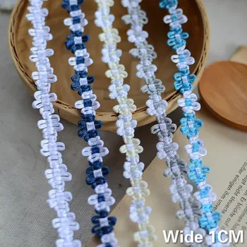 

1CM Wide Polyester Braided Webbing Lace Fabric Ribbon Doll Clothing Dress Skirts Hats Headwear DIY Handmade Sewing Supplies