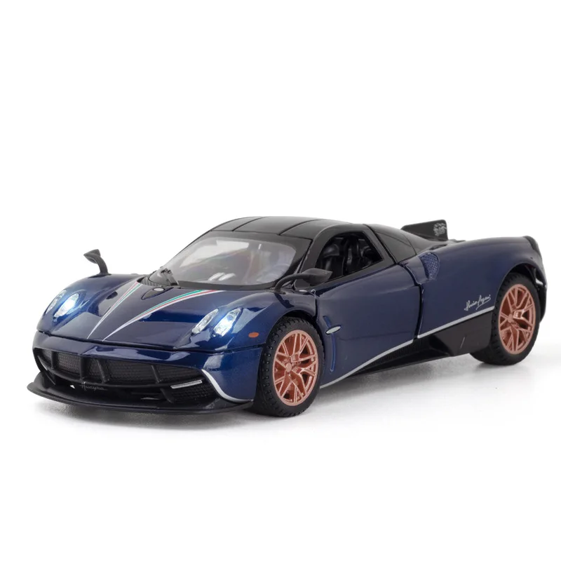 Diecast 1:32 Alloy Super Sport Car Model Huayra Dinastia Pull Back Sound Light Collectible Car Models Play Vehicles Hobbies Toys