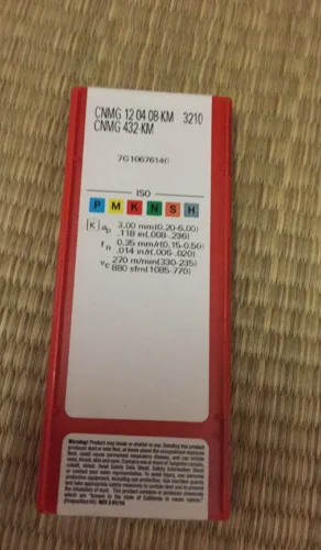 10 шт. вставки карбида CNMG120408-KM 3210