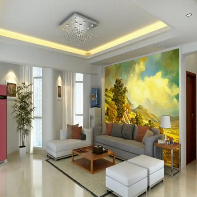 Us 26 0 Drop Shipping Custom 3d Photo Wallpaper Nature European Pastoral Landscapes Wallpapers For Living Room Bedroom Home Decoration On Aliexpress