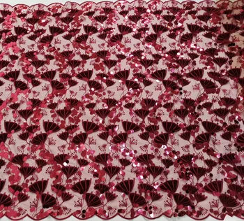 

African lace fabric 2019 High Quality Lace Embroidered Brocade Lace French Tulle Lace Fabric For Nigeria Party