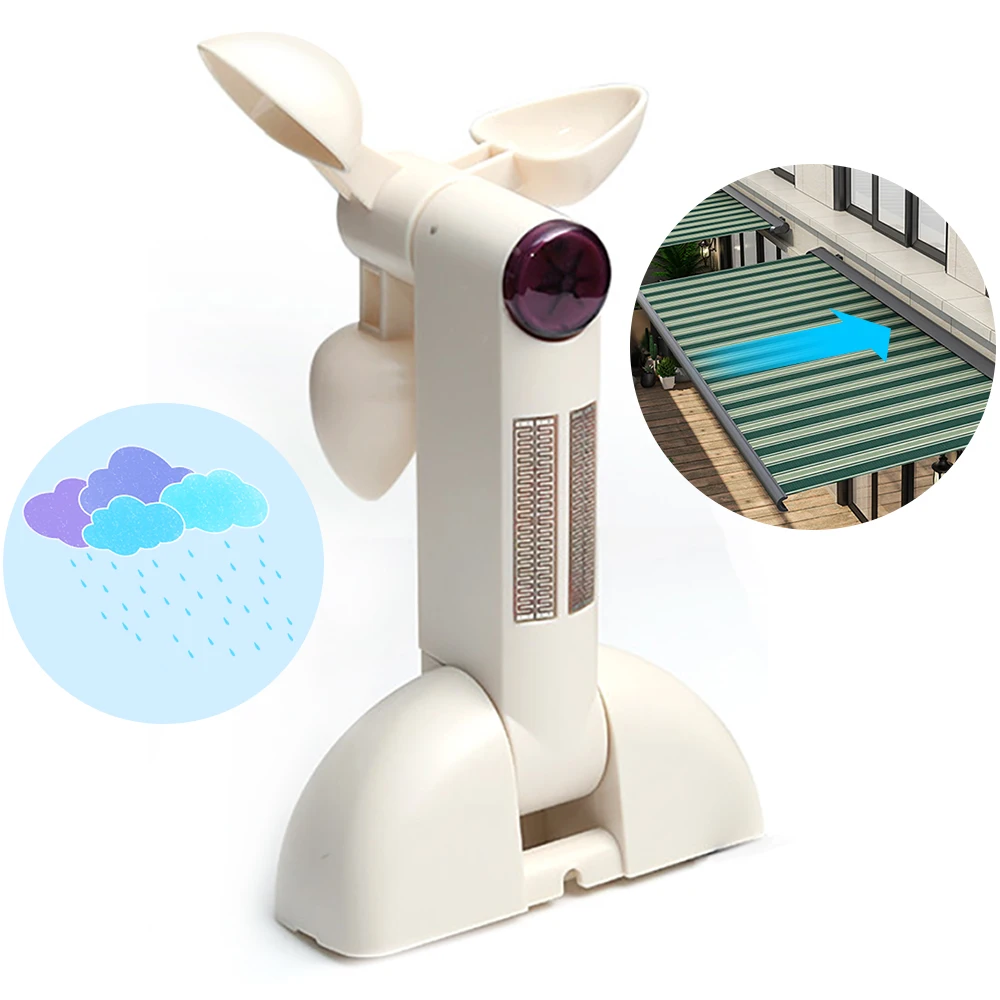 Capteur De Vent Universel Pour Store Banne Capteur de pluie et de vent télécommandé universel, 433 mhz, Assistant pour  maison, auvent extérieur pour domotique intelligente | AliExpress