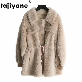 

Real Fur Coat Female Jacket Autumn Winter Coat Women Clothes 2019 Korean Vintage Sheep Shearing Wool Jackets Suede Lining ZT3959