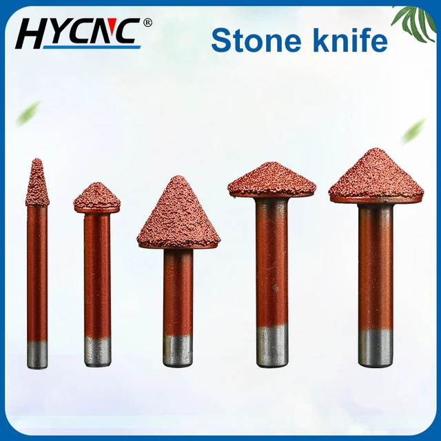 CNC Diamond Stone Carving Tools Milling Cutter Granite Engraving Bits Tool  For Marble Stone Carving