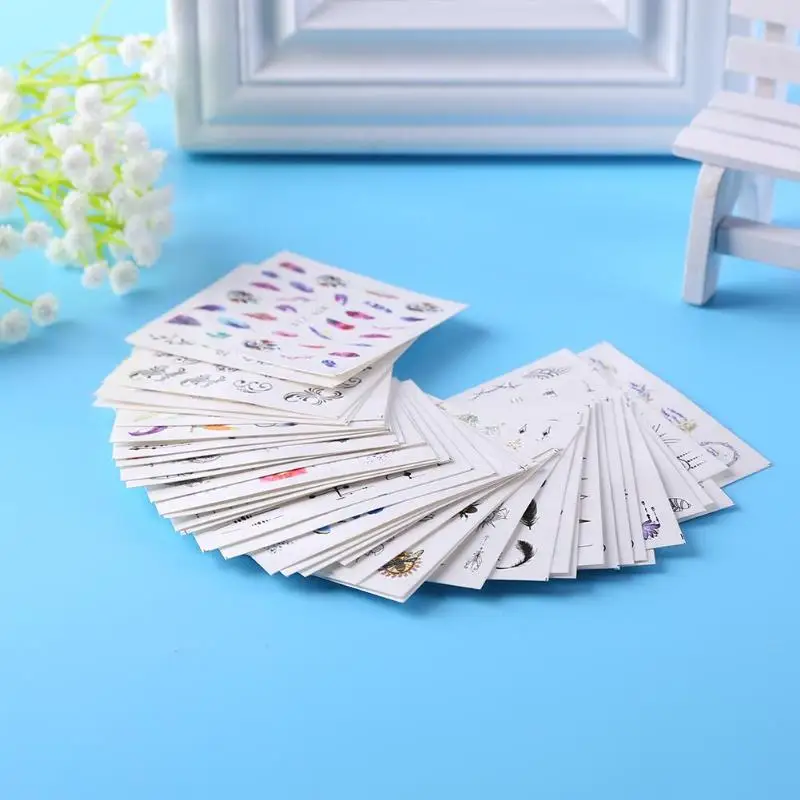 40 шт./компл. ногтей Стикеры s лепесток бабочка чернила для росписи ногтей наклейки Стикеры маникюрные инструменты искусства ногтя украшения Наборы