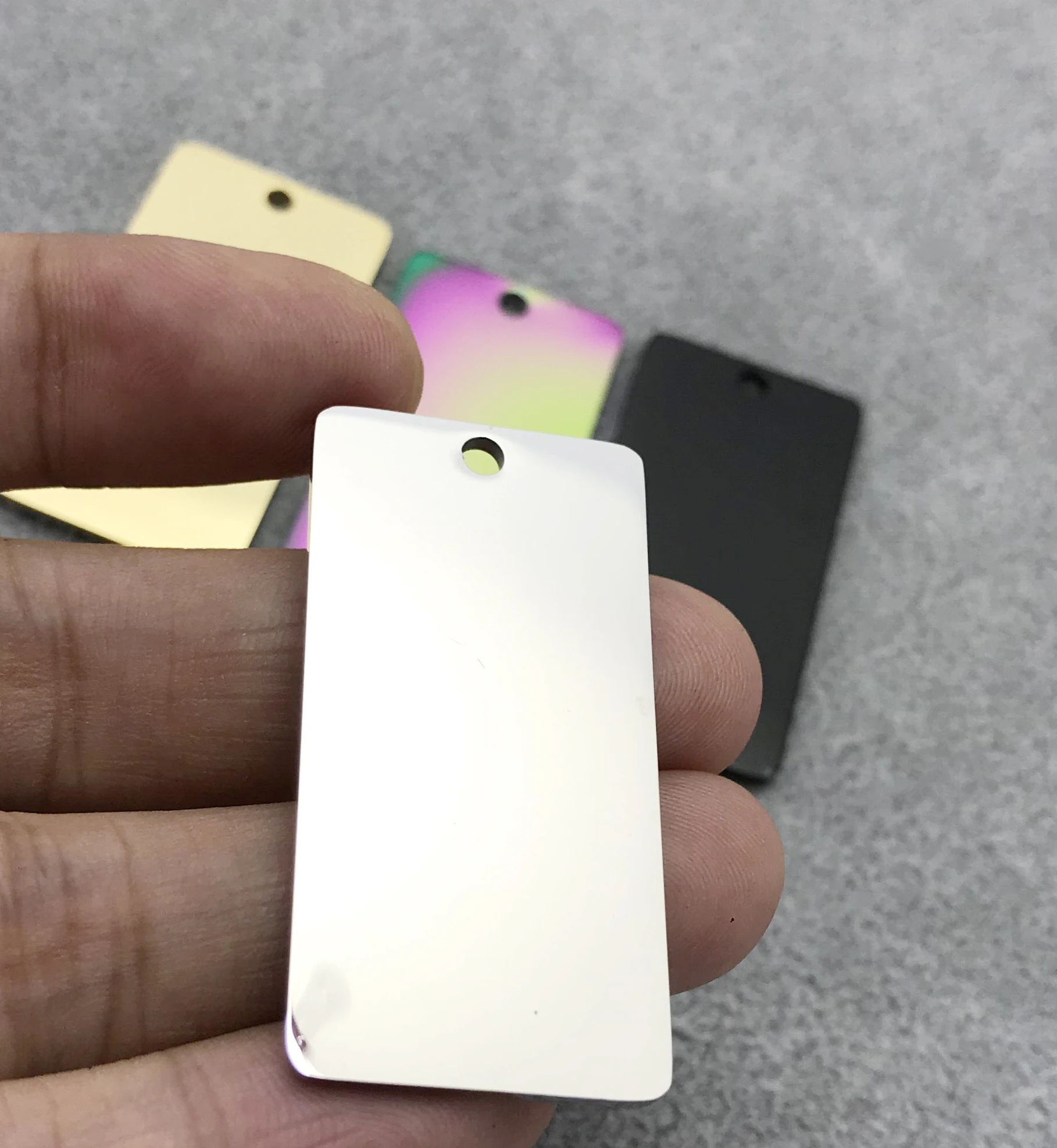 Mylongingcharm pingente retangular personalizado, para pulseira em