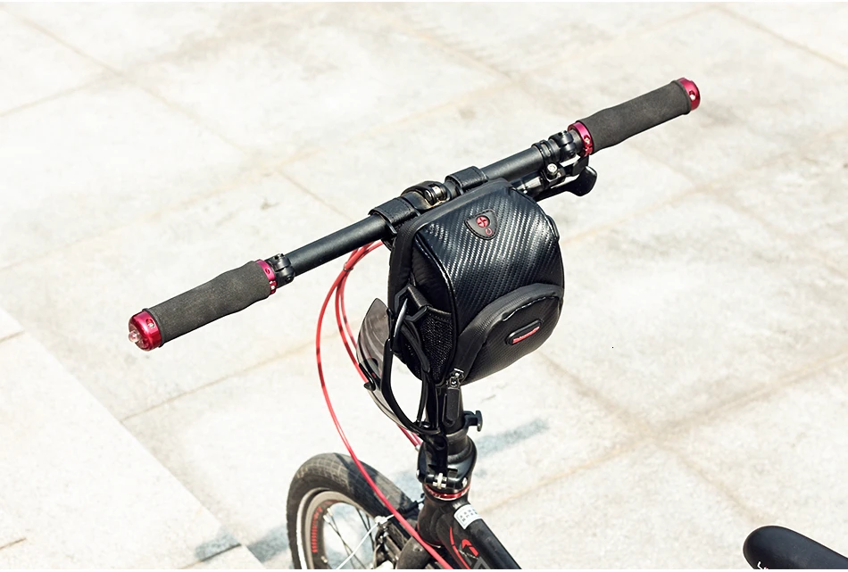 Cheap RHINOWALK Bicycle Handlebar Bag Electric Bike Front Rainproof Tube Pocket Shoulder Pack Multi Phone Holder with Rain Cover 21