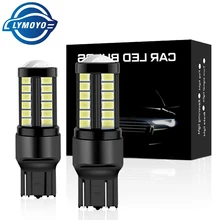 Комплект из 2 предметов T20 W21/5 Вт 7443 7440 W21W 1157 bay15d 3156 3157 5630 33SMD светодиодный Canbus Error Free 12 V-24 V Автомобильный тормоз светильник фонари заднего хода лампы