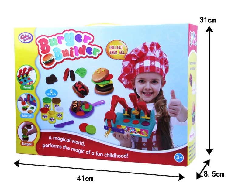Manufacturers Direct Selling Children'S Educational DIY Colored Clay Ultra-Light Clay Colored Clay Hamburg Toy Set