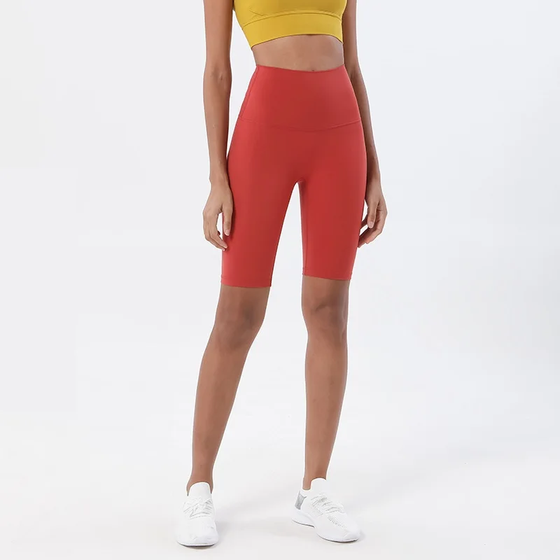 Sexy Sports Yoga Shorts Tights High Waist Fitness Bicycle Running Pants High Waist Peach Hip Soft And Comfortable Gym Clothing