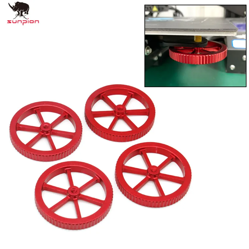

4PCS M4 Screws Nuts Heat Bed Leveling Spring Knob Part Components 3D Printers Parts Print Platform Calibration Accessories
