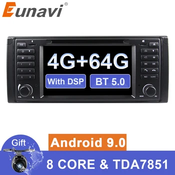 

Eunavi 1 din Android 9 Car DVD For BMW E39 1996-2003 E53 X5 GPS Multimedia Radio Stereo player DSP WIFI 4GB 64GB headunit 8 core