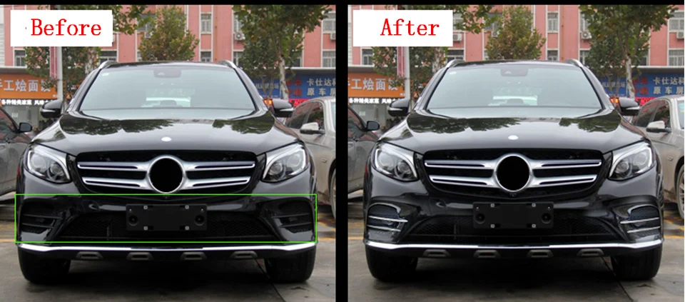 Передний противотуманный светильник для бровей для mercedes glc x253 mercedes glc отделка/аксессуары mercedes glc amg купе