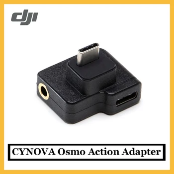 

Original DJI CYNOVA Osmo Action Dual 3.5mm USB-C Adapter enhances sound quality for video ith DJI Osmo Action
