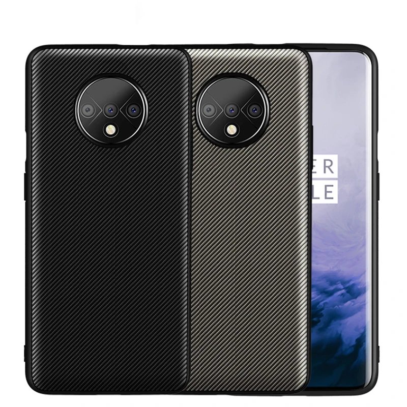 Для ONEPLUS 7 Pro Чехол, предотвращает появление отпечатков пальцев, микрофибра, углеродное волокно, кожа, силиконовый мягкий чехол для ONEPLUS 6T 6 5T 5 7 Pro