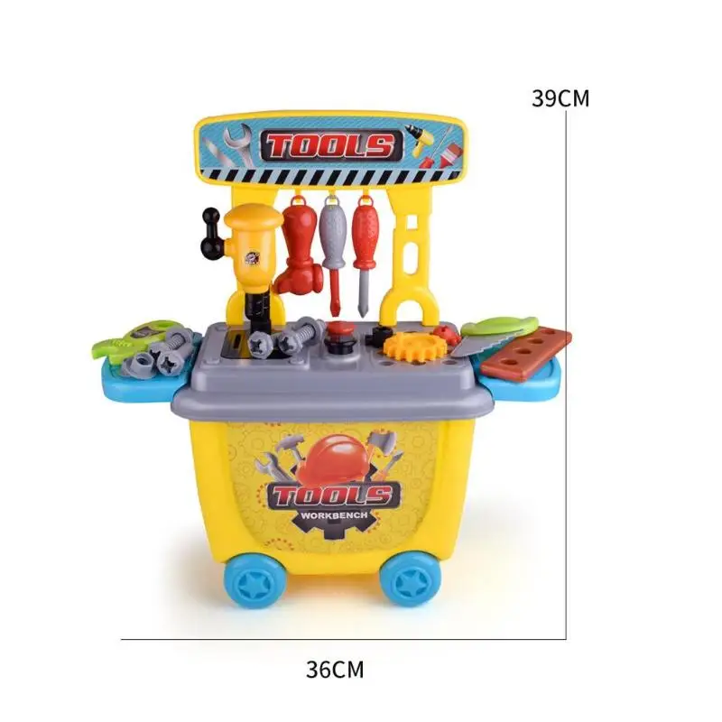 1 Набор детских креативных мозаичных пазлов, отличный АБС-пластик, долговечный набор для самостоятельной сборки электрических сверл, Строительные кирпичи - Цвет: Trolley B
