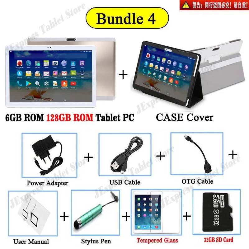 Новинка, DHL,, 10 дюймов, 4G LTE, Android 8,1, планшет, Deca Core, 6 ГБ ram, 128 ГБ rom, две sim-карты, 1920*1200, ips, Wifi, A-GPS - Комплект: 128G Add Case