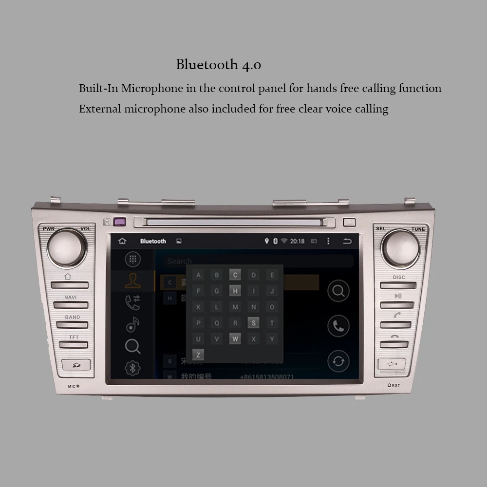Android 9,0 2 Din 1024*600 8 ядерный Автомобильный gps навигатор для Toyota Camry 2006 2007 2008 2009 2010 2011 Автомобильный Радио плеер с DVD