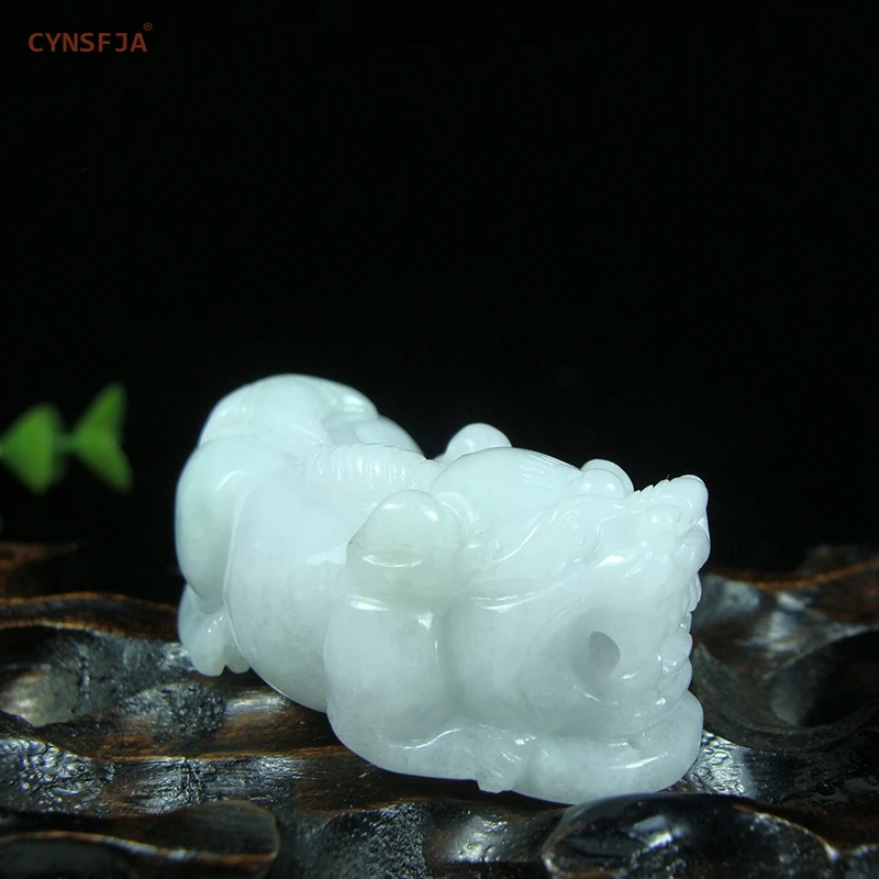 

New Arrivals Certified Natural A Grade Burmese Emerald Jadeite Charm Lucky Money Pixiu Jade Pendant High Quality Wonderful Gifts
