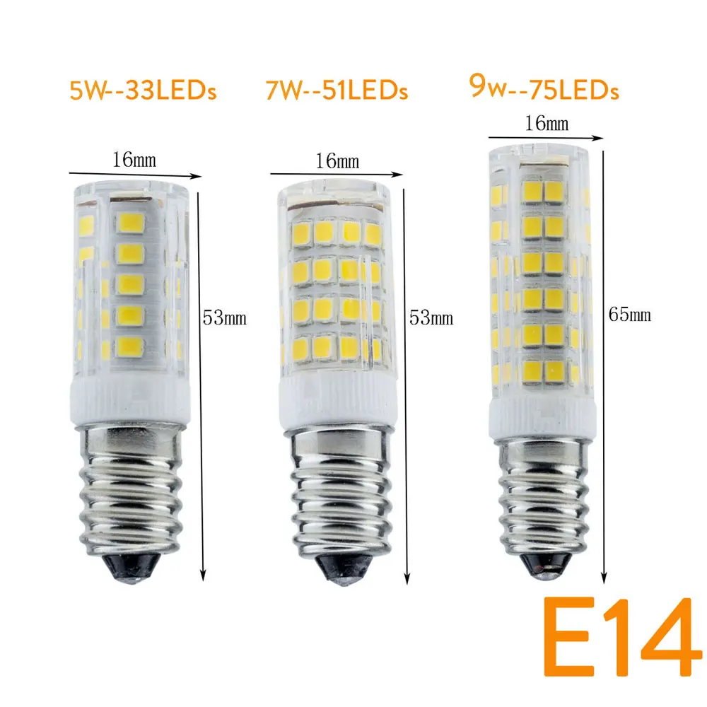 G4 G9 E14 5W 7W 9W Ceramics LED Corn Bulb Capsule Crystal Light White Lamp Replace 60W Halogen Chandelier Light 220V 240V