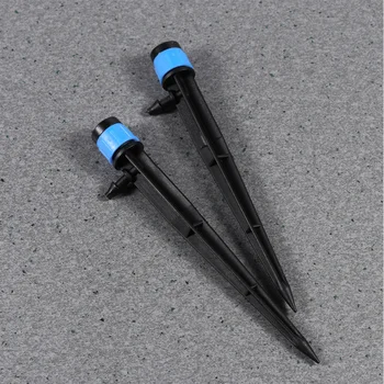 

100pcs Irrigation Sprinkler Plastic Blue 360 Degree Adjustable Watering Nozzle Sprayer Dripper Sprinkler for Irrigation Garden